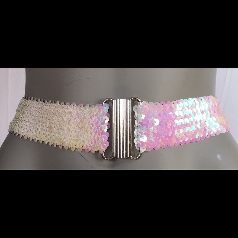 New Stretchable Sequined Fashion Waist Belt New
